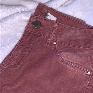 Blush pink corduroy pants